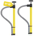 24" X 32" 2 Pcs Hand Bilge Pump with Hose, Portable Manual Water Pumps for Boats, Kayak, Canoe, Dinghy, Heavy Duty Hand Pump Siphon for Marine, Pool, Inflatable Trampoline (Yellow)