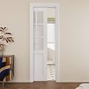 Pocket Door,6-Lite Frosted Glass Doors,Solid Door,24 x 80 Door