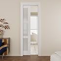 Pocket Door,3-Lite Frosted Glass Doors,Solid Door,24 x 96 Door