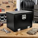 24"x18"x18" Steel Truck Bed Tool Box with T-Handle Latch, Black