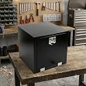 24"x24"x24" Steel Underbody Truck Tool Box Storage Organizer, Black