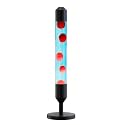 Kyzfy 24.4-Inch Relaxing Liquid Motion Lamps,Magma Lamps, Home Decor Living Room Office Bedroom Lamp ((Red Wax Blue Water/Black))
