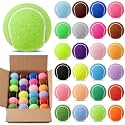 24/48 Pack Colored Tennis Balls Bulk 2.5 Inch High Elasticity