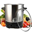 24.5QT Electric Water Bath Canner with Drain Tap Digital Control Adjustable Time and Temperature for Precise Canning,Cooking and Heating ball electric water bath canner electric pressure canner