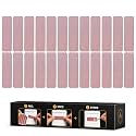 24 Count Sheet of Color Adhesive Match Striker Strip Stickers (2" x 1/2") | Replacement Stryker Stricker for Safety Matches | Peel &amp; Stick Flint Lighter Pad for Craft Wooden Mach Book