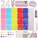 24 Grids Rhinestones Bedazzling Kit, Flatback Color Resin Gems for Crafts