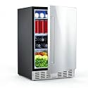 Electactic 24.4 Inch Beverage Refrigerator for Patio, Home, Kitchen, Bar