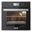 24 Inch Electric Wall Oven, ETL Certified, GASLAND 2.6 Cu.ft Built-in Single Wall Oven, 12 Cooking Functions, 3D Heating, Convection Oven with Rotisserie, Touch Control, Safety Lock, Black