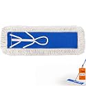 24 Inch Industrial Cotton Dust Mop Head Refill, Dust Mop Replacement Head for Commercial & Home Use, Heavy Duty Replacement for Office & Industrial Use, Machine Washable 1pc