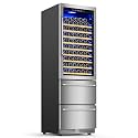 Velivi 24'' Wine and Beverage Refrigerator 2 IN 1 with Dual Drawer