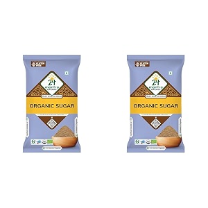 24 mantra organic brown sugar 1 kg  organically processed from freshly squeezed sugarcane 100 organic amp 0 chemicals  certified organic amp naturally gluten free pack of 2