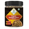 24 Mantra Organic Roasted Chana- Turmeric, 200g, Yellow, Brown