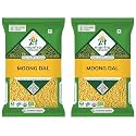 24 Mantra Organic Yellow Moong Dal Split, 500g (Pack of 2)