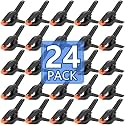 24 Pack 3.5 inch Plastic Spring Clamps, Backdrop Clips