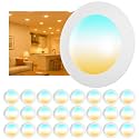 24 Pack 6 Inch LED Disk Lights, Dimmable Flush Mount Ceiling Disc Lights