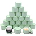 24-Pack 8oz Candle Tins with Lids, Metal Candle Jars for Candle Making, Empty Containers Vessels Bulk for Small Business & Beginners DIY Storage -Green