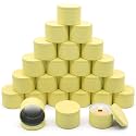 24-Pack 8oz Candle Tins with Lids, Metal Candle Jars for Candle Making, Empty Containers Vessels Bulk for Small Business & Beginners DIY Storage -Yellow/Lemon
