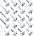 24 Pack 9" Stem 2" 13 Ball Nylon Commercial Grade Garage Door Roller, Quiet/Durable and High Load, Use 6200ZZ Double Seals Precision Bearings