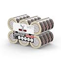 24 Pack Buck Strapping Tape 2 Inch x 60 Yds (180ft), 5.5 Mil – Heavy Duty Fiberglass Tape, Filament Tape, Reinforced Packing Tape with Synthetic PET Adhesive for Bundling, Shipping &amp; Palletizing