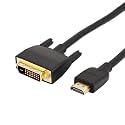 24-Pack HDMI to DVI 6ft Bi-Directional Adapter Cord, Gold-Plated 1080p DVI-D/DVI-I Compatible Lead for PC Monitor, Projector, HDTV Bulk Installation Set