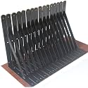 24 Pack L11 x H 8" Black Heavy Duty Shelf Brackets with Screws Metal Shelf Brackets Shelf Support Angle Brackets for Shelves L Brackets Heavy Duty Floating Shelf