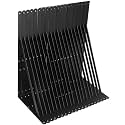 24 Pack L22 x H 12" Black Heavy Duty Shelf Brackets with Screws Metal Shelf Brackets Shelf Support Angle Brackets for Shelves L Brackets Heavy Duty Floating Shelf
