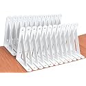 24 Pack L6 x H 4" White Heavy Duty Shelf Brackets with Screws Metal Shelf Brackets Shelf Support Angle Brackets for Shelves L Brackets Heavy Duty Floating Shelf