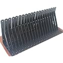 24 Pack L8 x H 6" Black Heavy Duty Shelf Brackets with Screws Metal Shelf Brackets Shelf Support Angle Brackets for Shelves L Brackets Heavy Duty Floating Shelf