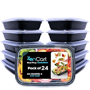 24 pack meal prep containers reusable bpa free food prep containers with lids for freezer storage- microwavable freezable amp dishwashers safe - stackable storage lunch boxes 800ml28 oz