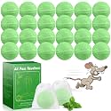 24 Pack Mouse Repellent for Outdoor, Natural Keep Rodent Away Deterrent with Long-Lasting Protection for Home, Car, Garage, Safe for Family