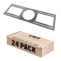 24 Pack New Construction Mounting Plate with Symmetric Round Hole 6 Inch Flat Steel Rough-In Wafer Light Bracket, LED Recessed Lighting Housing for Use with 6 Inch Models