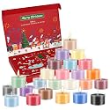 24 Pack Scented Tealights, Christmas Advent Calendar Gift
