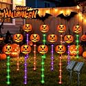 24 Pack Solar Pumpkin Lights Outdoor Waterproof for Halloween Decorations