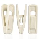 24 Pack Velvet Hanger Clips for Velvet Hangers, Beige