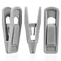 24 Pack Velvet Hanger Clips for Velvet Hangers, Gray