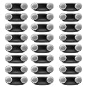 24 Packs Black Led Exit Light with Emergency Lights &amp;Battery Backup-Indoor Emergency Exit Lighting/Commercial Emergency Light Fixtures.