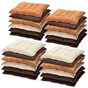 24 Pcs Bulk Floor Pillows Cushion for Kids Classroom,Coffee Color,Square