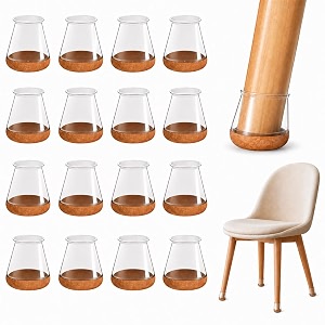 24 Pcs Chair Leg Floor Protectors Silicone