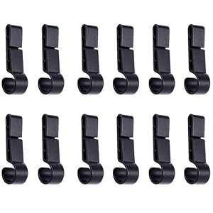 24 pcs helmet headlamp clips safety cap headlight hooks hardhat clips for various helmets
