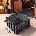 24 Pcs Horse Stall Mat 5.27 x 8 ft Plastic Stable Mat Interlocking