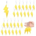 24 Pcs Lightning Keychain Lightning Party Favor Keyring