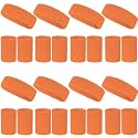 24 Pcs Neon Sweatbands Set Include 8 Pcs Sports Headband and 16 Pcs Cotton Wristbands 80s Neon Sweat Bands Bulk for Gym, Tennis, Basketball, Running, Exercise