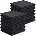 24 PCS Slate Coasters for Laser Engraving, Natural Stone Drink Coaster Bulk