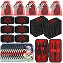24 Set Christmas Manicure Set Gifts 7 in 1 Nail Clippers, Black