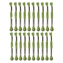 24 Skeins Embroidery Cotton Floss is 100% Egyptian Long Fiber Cotton of 8.75yds Each Cotton Cross Stitch Thread for Hand Embroidery DIY Creation and Friendship Bracelet String. (24, Green)