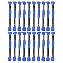 24 Skeins Embroidery Cotton Floss is 100% Egyptian Long Fiber Cotton of 8.75yds Each Cotton Cross Stitch Thread for Hand Embroidery DIY Creation and Friendship Bracelet String. (24, Blue)