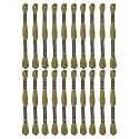 24 Skeins Embroidery Cotton Floss is 100% Egyptian Long Fiber Cotton of 8.75yds Each Cotton Cross Stitch Thread for Hand Embroidery DIY Creation and Friendship Bracelet String. (24, Moss Green)