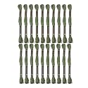 24 Skeins Embroidery Cotton Floss is 100% Egyptian Long Fiber Cotton of 8.75yds Each Cotton Cross Stitch Thread for Hand Embroidery DIY Creation and Friendship Bracelet String. (24, Dark Green)
