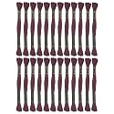 24 Skeins Embroidery Cotton Floss is 100% Egyptian Long Fiber Cotton of 8.75yds Each Cross Stitch Thread for Hand Embroidery DIY Creation and Friendship Bracelet String. (24, Burgundy)