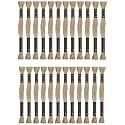 24 Skeins Embroidery Cotton Floss is 100% Egyptian Long Fiber Cotton of 8.75yds Each Cross Stitch Thread for Hand Embroidery DIY Creation and Friendship Bracelet String. (24, Cream)